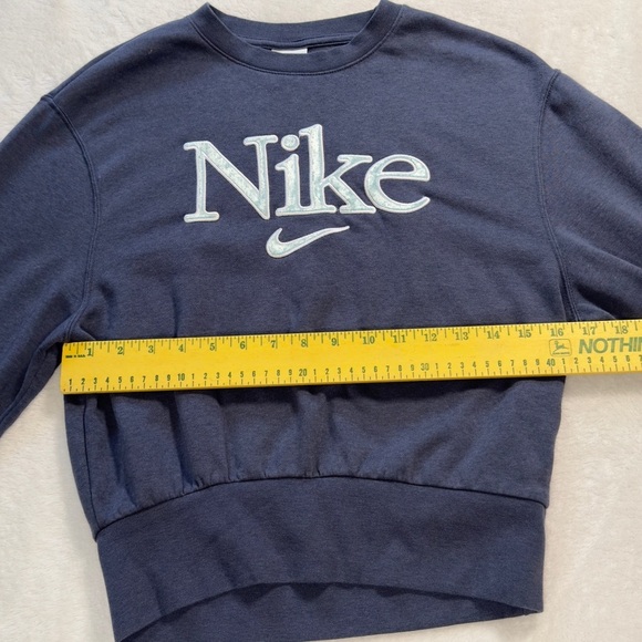 Nike Femme Fleece Crop Sweatshirt Junior Size Small - Picture 5 of 8